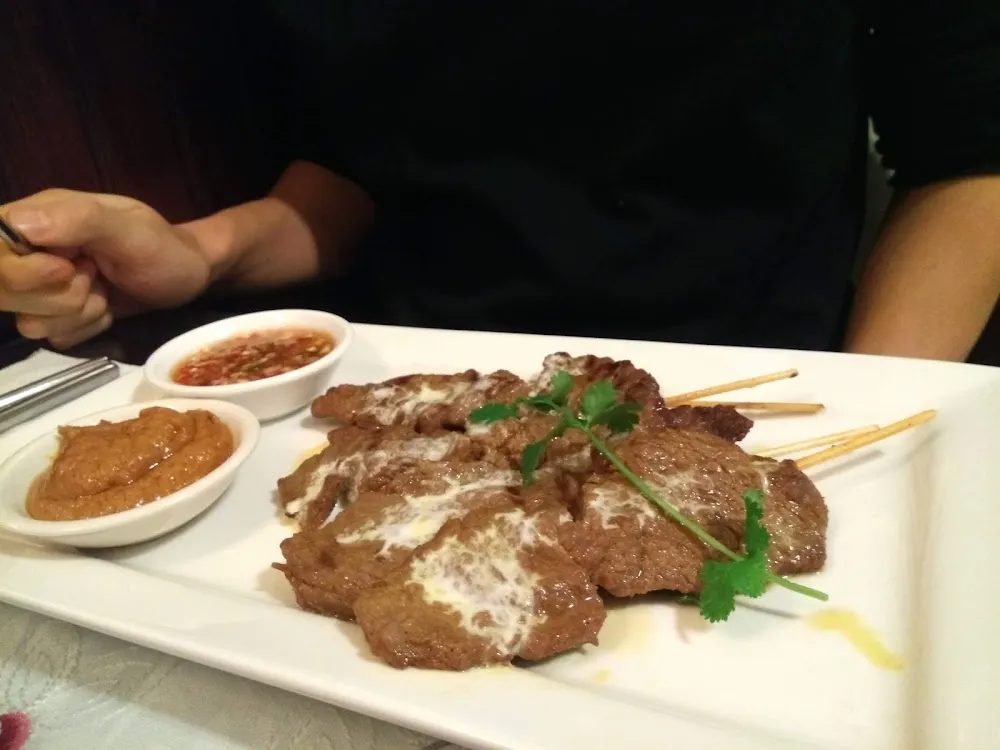 Brochettes Boeuf Sauce Cacahuète