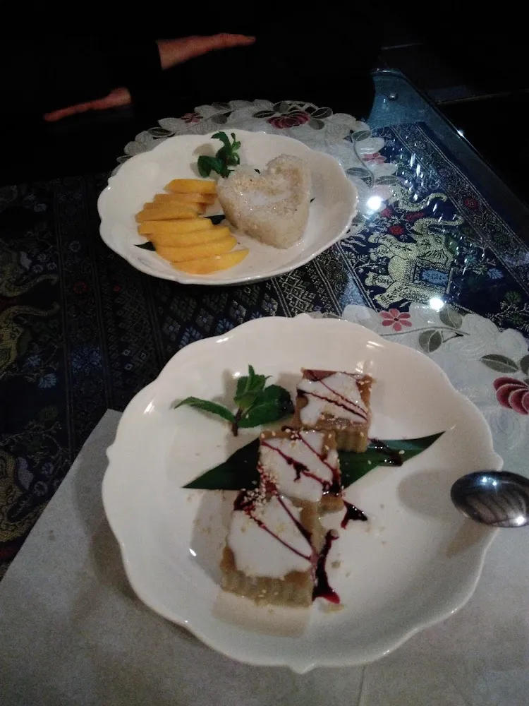 Flan Thai Et Riz Gluant